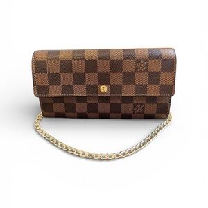 Authentic Louis Vuitton Sarah Damier Ebene wallet